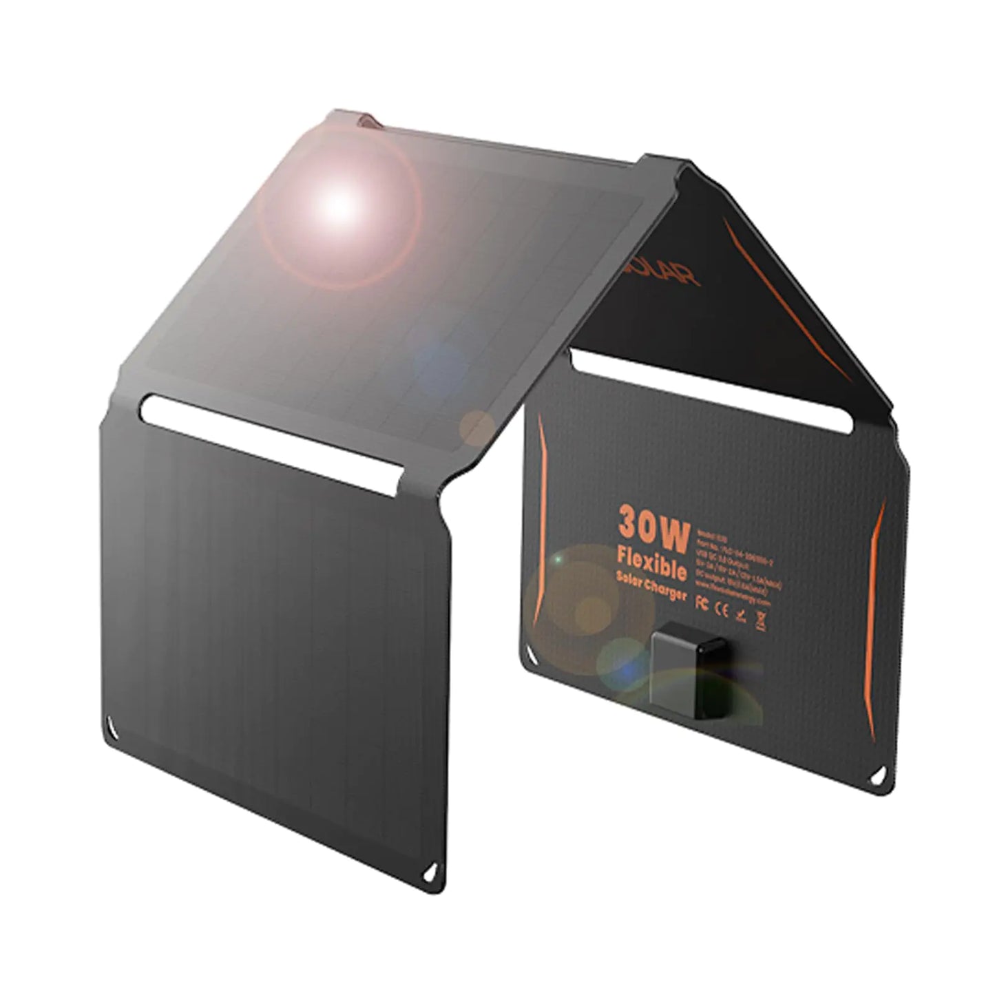 30W Foldable Monocrystalline Solar Panel Charger