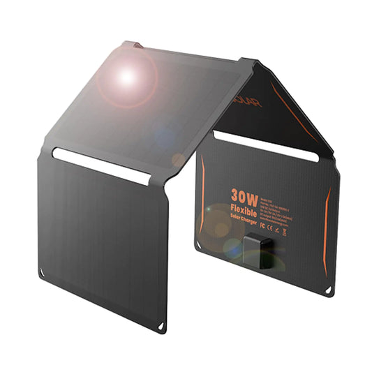 30W Foldable Monocrystalline Solar Panel Charger