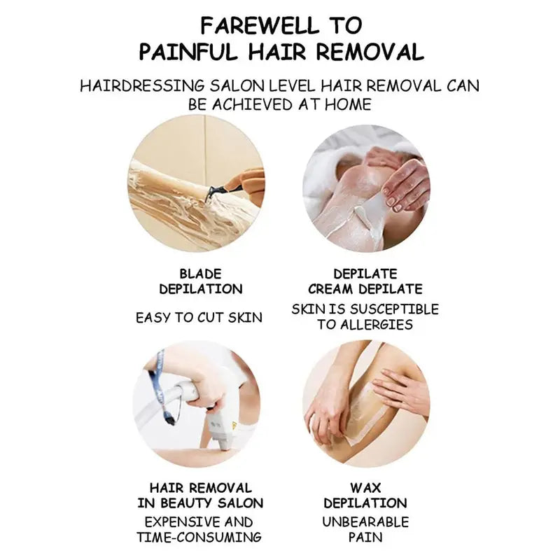 Painless Reusable Hair Remover for Body Care